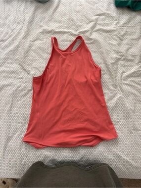 Lululemon Women’s Ribbed Racerback Tank Top - Coral Pink